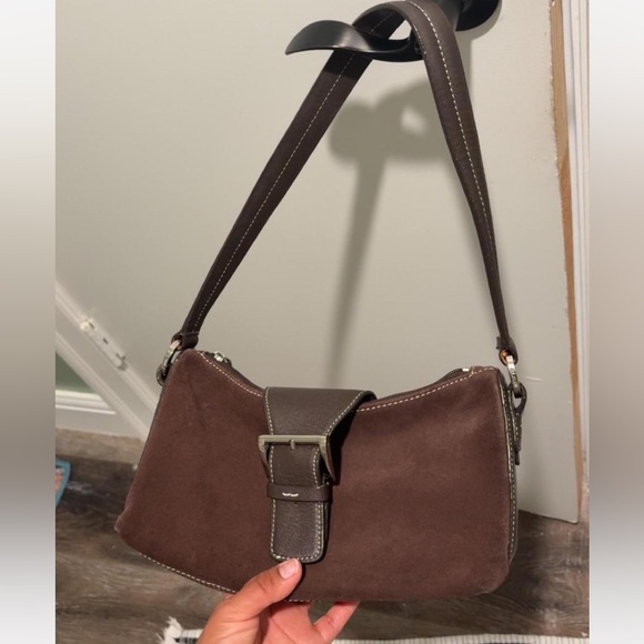 Alfani Dark Brown Leather Bag - Picture 1 of 3